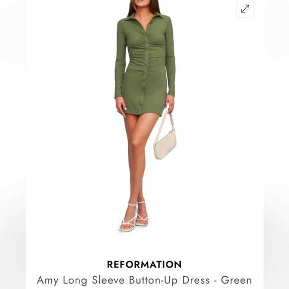 Reformation Dresses & Skirts - Reformation Amy Dress in Moss size Large